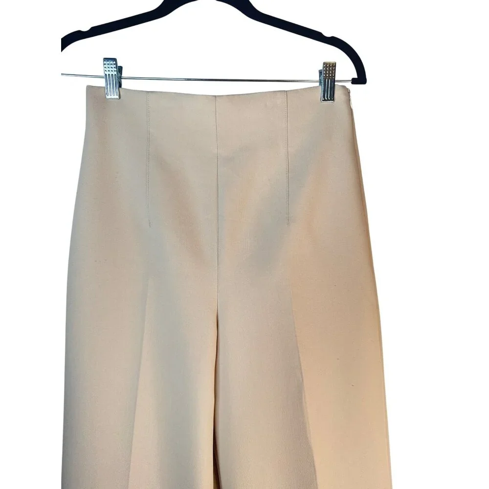 2/$30 ZARA Size 26 Womens Beige Wide-Leg Culottes